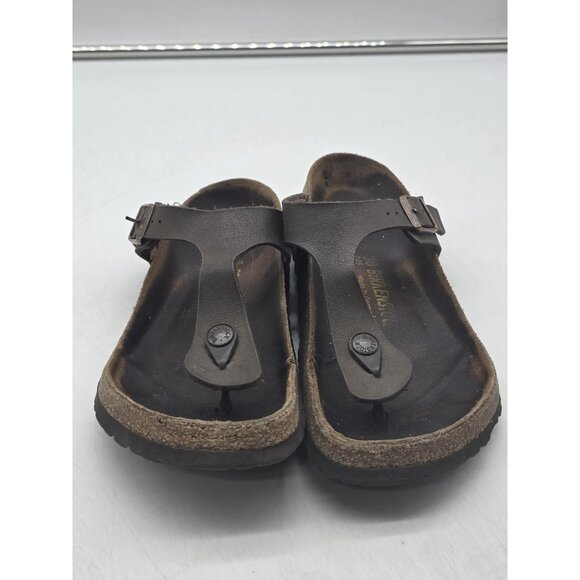 Birkenstock Gizeh Sandals Womens Size 7 EU 38 Brown Thong Cork Footbed Germany - Picture 4 of 16